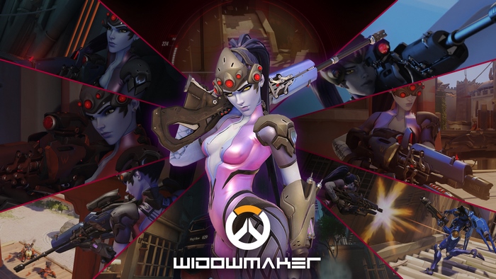 Widowmaker from Overwatch collage