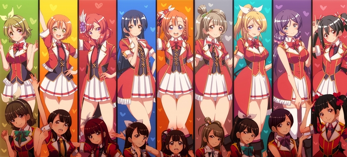 Maki Nishikino and friends from Love Live! School Idol Festival