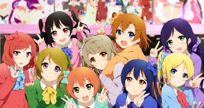 Maki Nishikino and friends from Love Live!