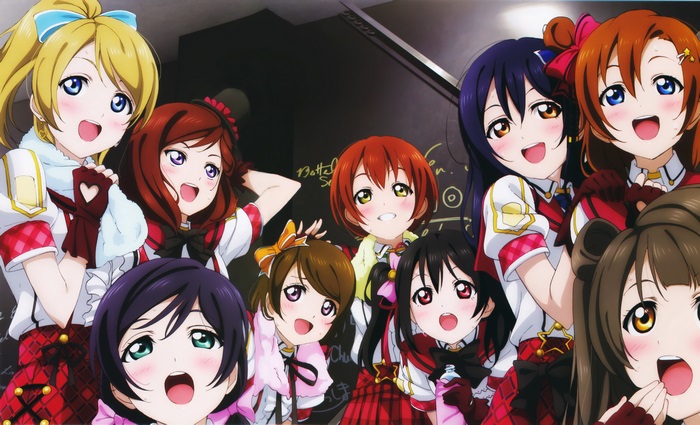 Maki Nishikino and friends from Love Live!