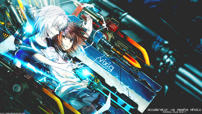 Accelerator vs. Misaka Mikoto from A Certain Magical Index