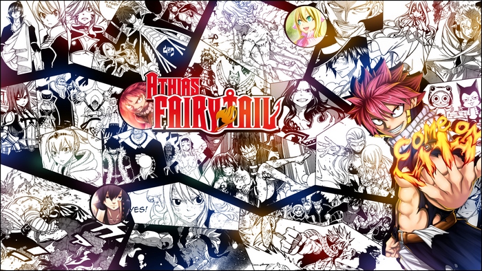 Fairy Tail Collage with Natsu Dragneel