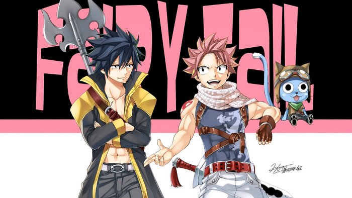Gray Fullbuster and Natsu Dragneel from Fairy Tail