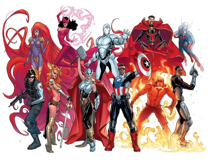 Marvel Comics Characters Assemble