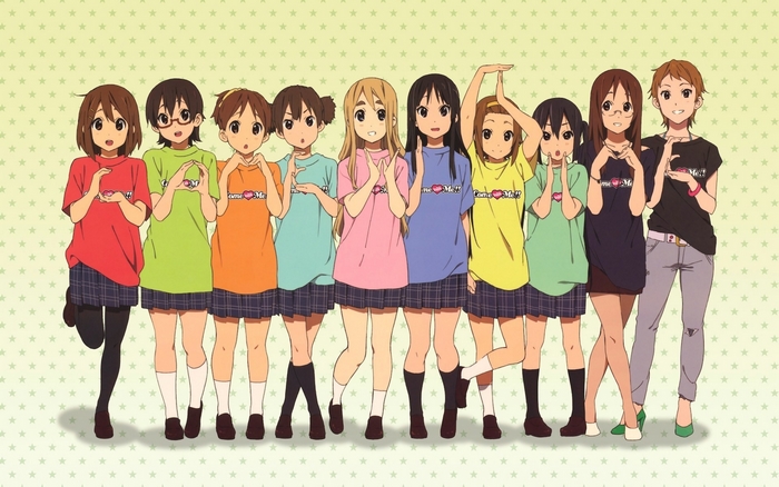 K-On! Girls Posing