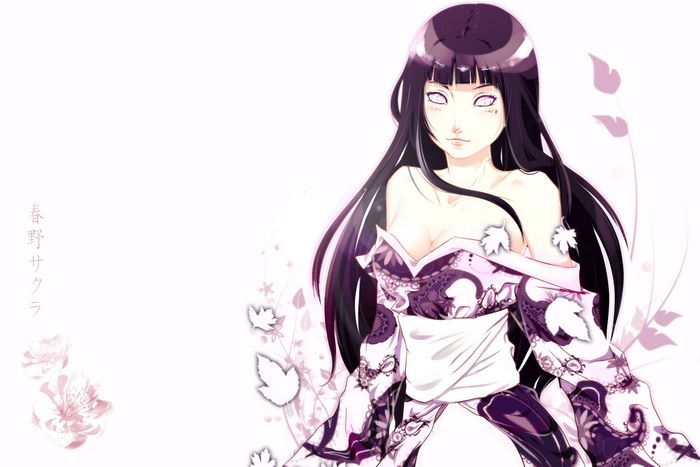 Hinata Hyûga in Elegant Purple Kimono