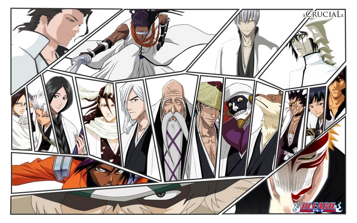 Bleach characters collage