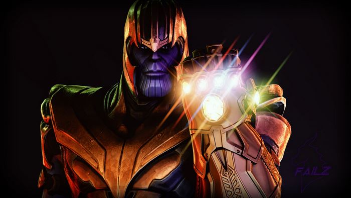 Thanos from Marvel with Infinity Gauntlet