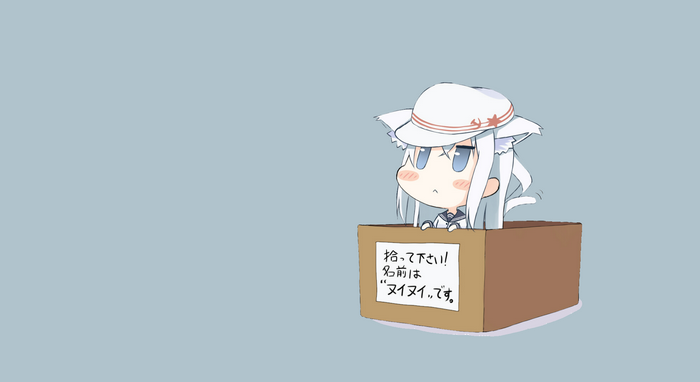 Chibi Hibiki from Kantai Collection in a box