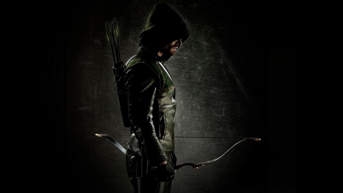 Green Arrow with Bow and Arrows