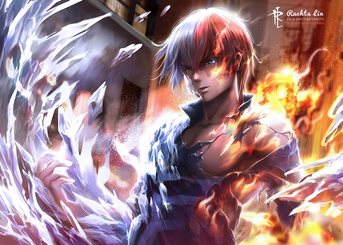 Shoto Todoroki from My Hero Academia