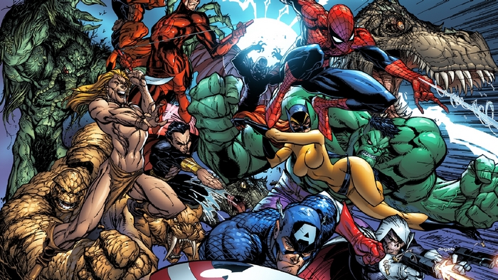Marvel Characters Assemble