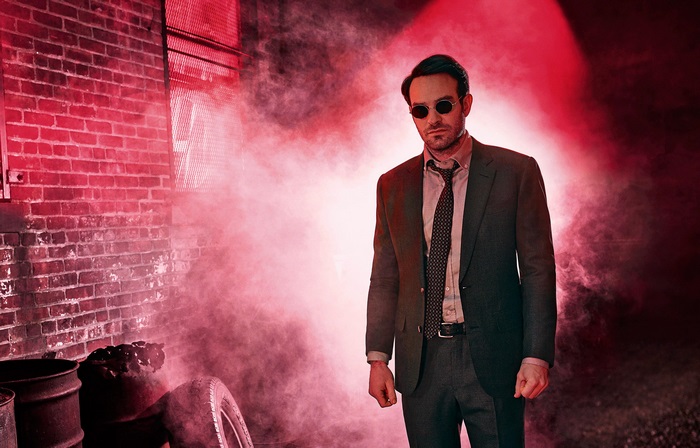 Daredevil in a dark alley