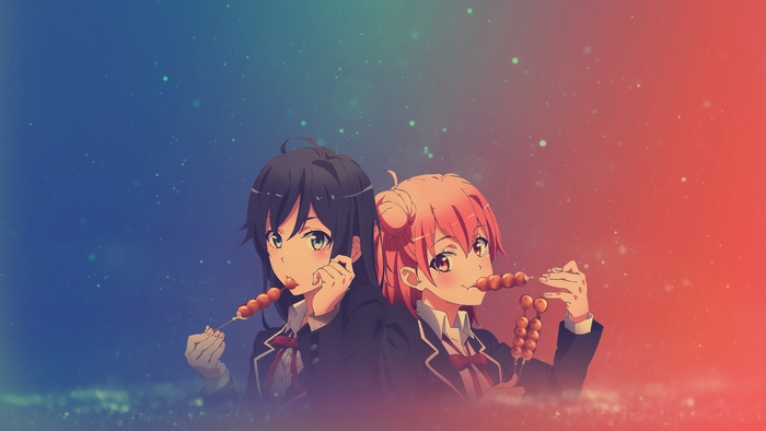 Yukinoshita and Yuigahama from My Teen Romantic Comedy SNAFU