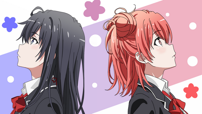 Yukino Yukinoshita and Yui Yuigahama from My Teen Romantic Comedy SNAFU
