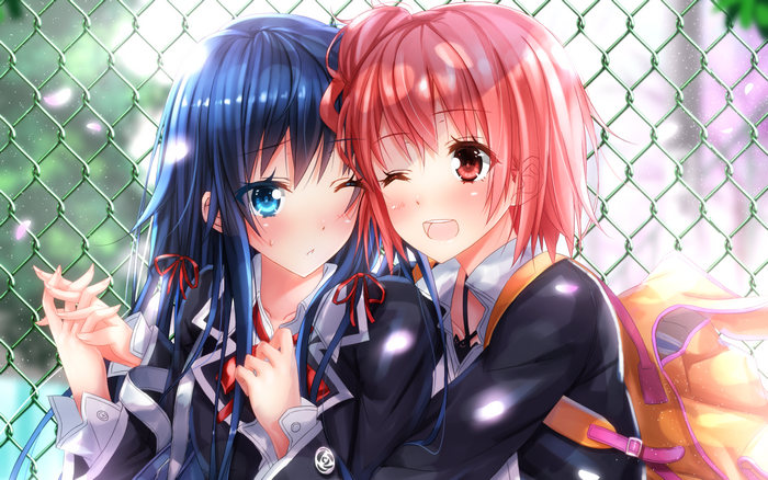 Yukino Yukinoshita and Yui Yuigahama