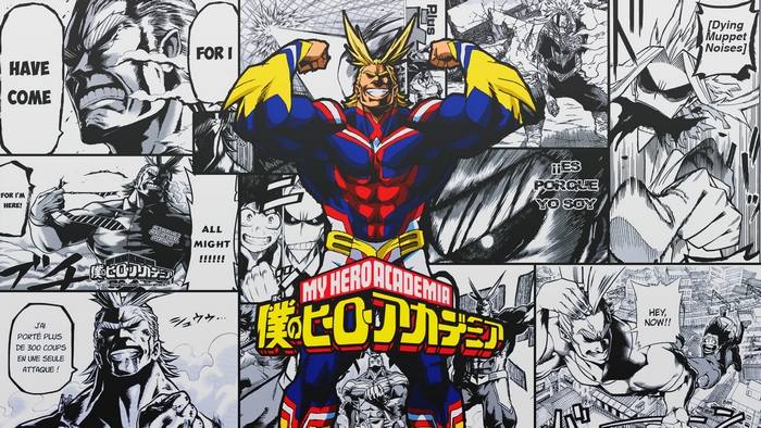 All Might from My Hero Academia Collage
