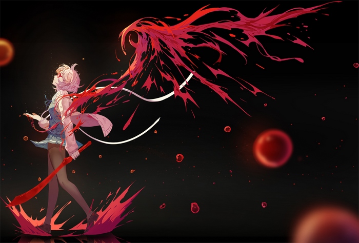 Mirai Kuriyama with red energy