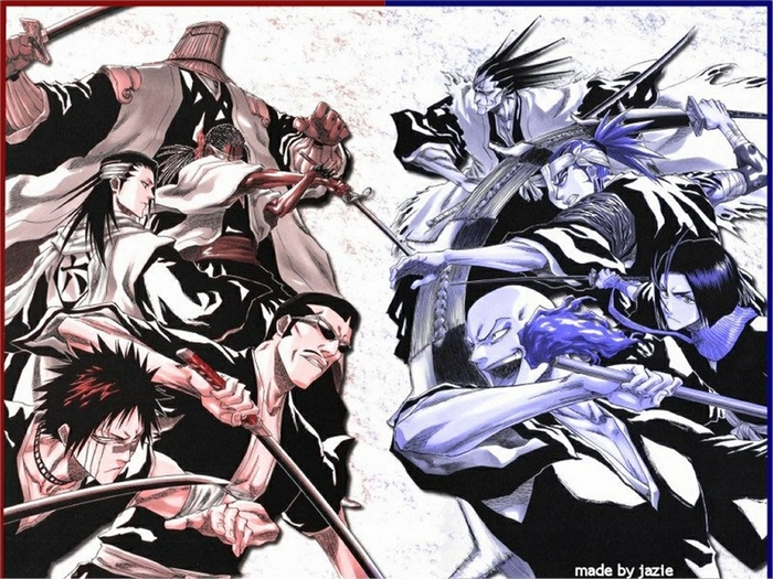 Bleach characters in battle