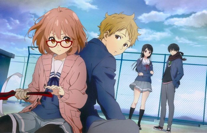 Mirai Kuriyama and friends from Beyond the Boundary
