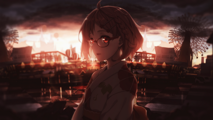 Mirai Kuriyama in a ruined amusement park