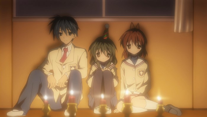 Fuuko Ibuki and friends with candles