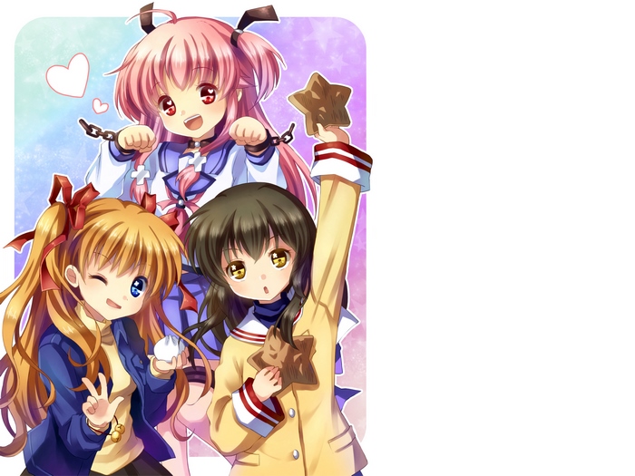 Fuuko Ibuki and friends with cookies