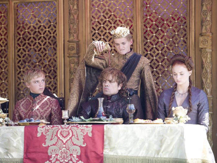 Tyrion Lannister from Game of Thrones at a feast