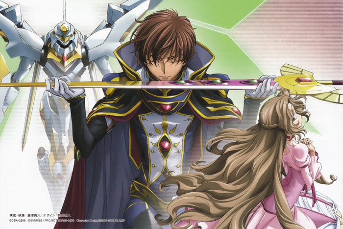 Lelouch Lamperouge and Kallen Kozuki from Code Geass