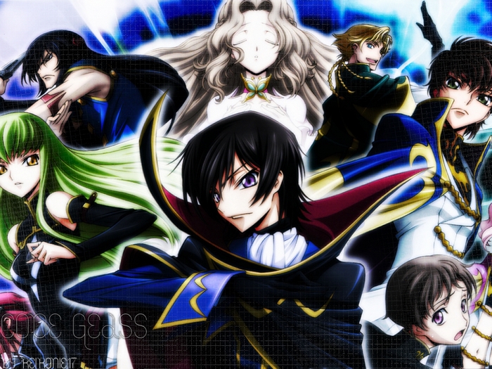 Code Geass characters collage