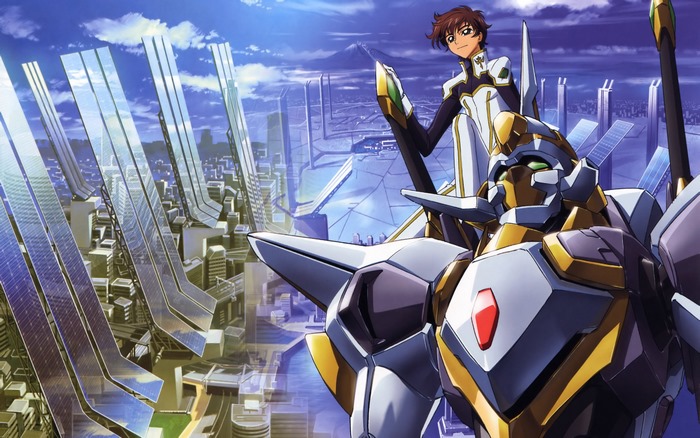 Suzaku Kururugi and Lancelot from Code Geass