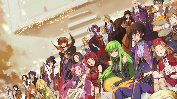 Code Geass characters Zero Requiem 8th.