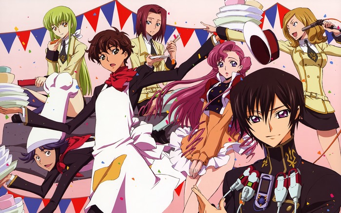 Code Geass characters at a party