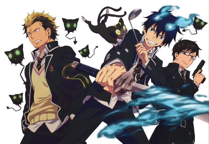Blue Exorcist characters with familiars