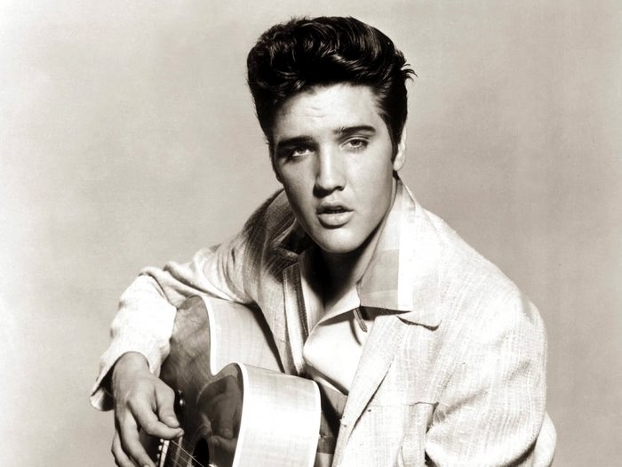 Elvis Presley with guitar