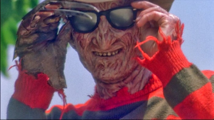 Freddy Krueger wearing sunglasses