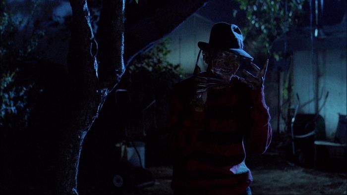 Freddy Krueger in Dark Night Scene