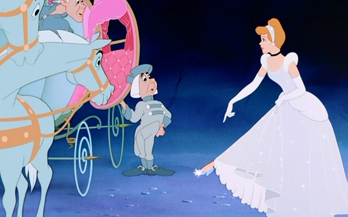 Cinderella and the coachman with horses