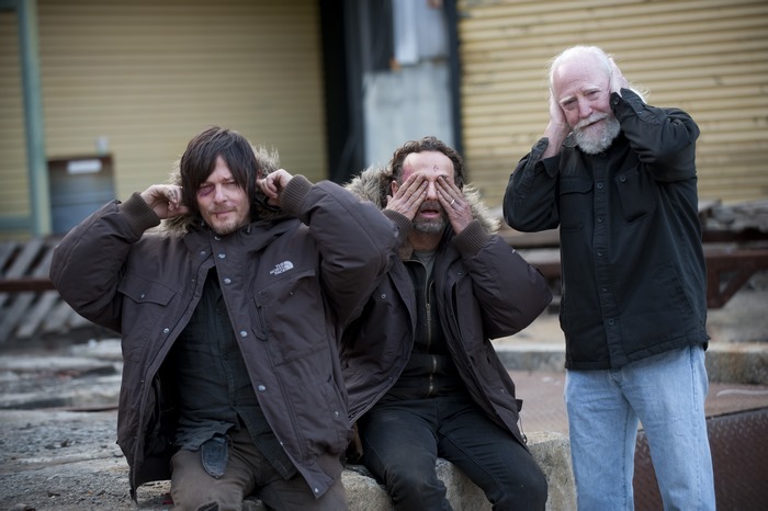 The Walking Dead: Rick Grimes, Daryl Dixon, and Hershel Greene
