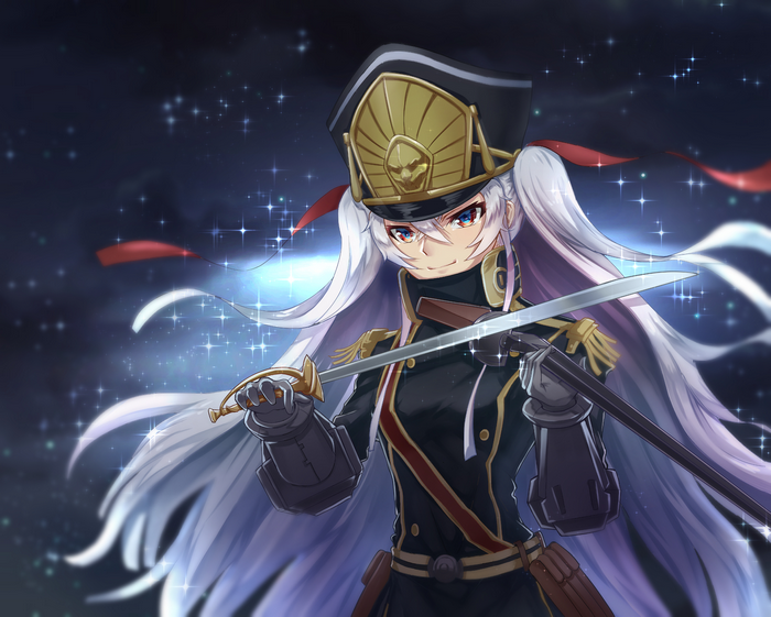 Gunpuku no Himegimi character with sword