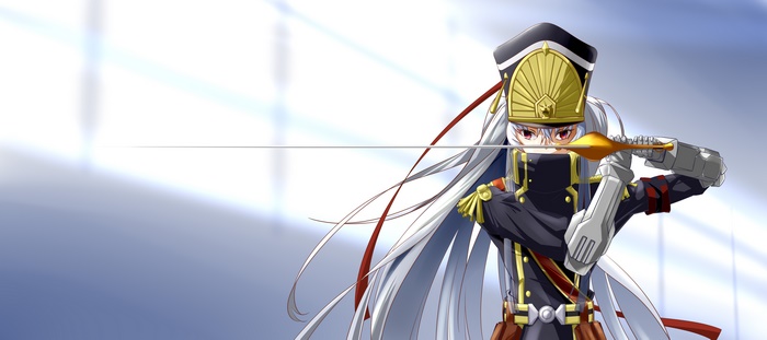 Gunpuku no Himegimi character with sword