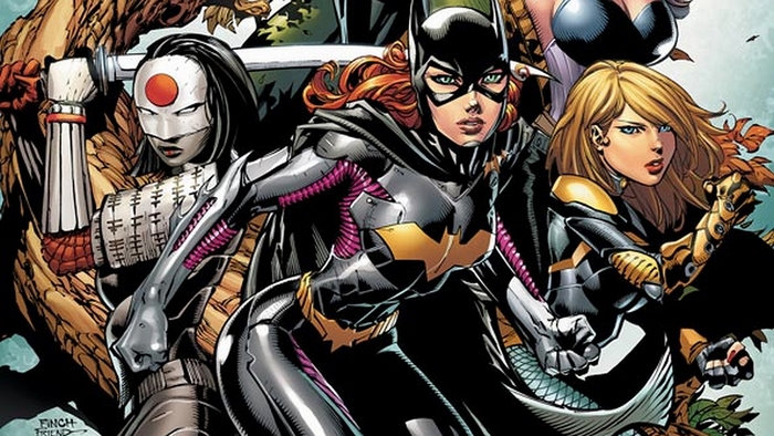 Batgirl, Katana, and Black Canary from DC Comics