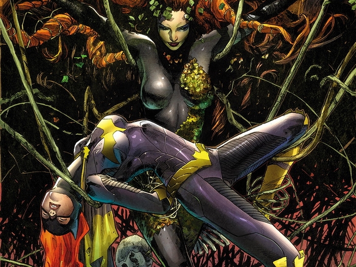 Batgirl and Poison Ivy