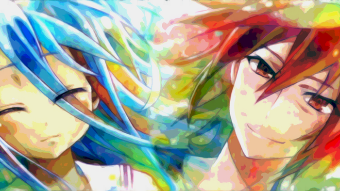 Sora and Shiro from No Game No Life