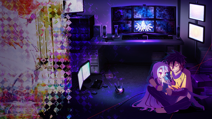 Sora and Shiro from No Game No Life