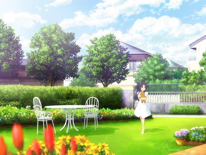 Kotomi Ichinose in a Garden