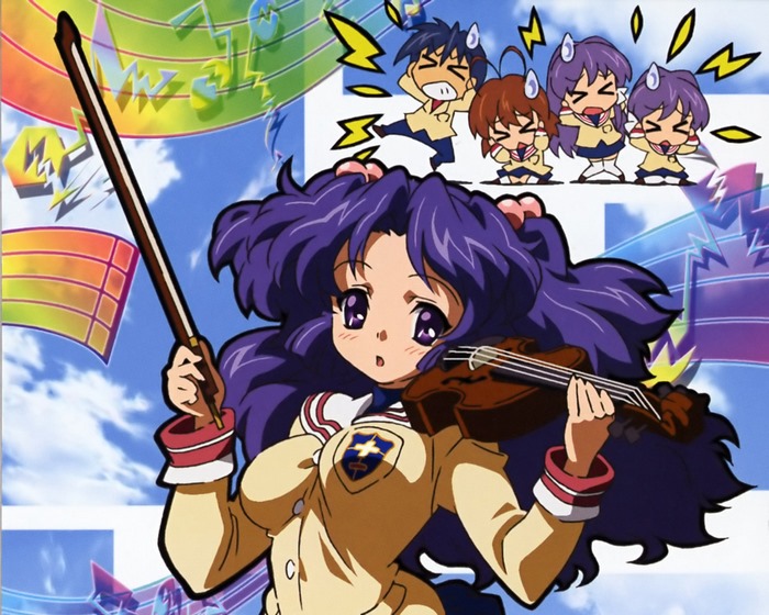 Kotomi Ichinose playing violin