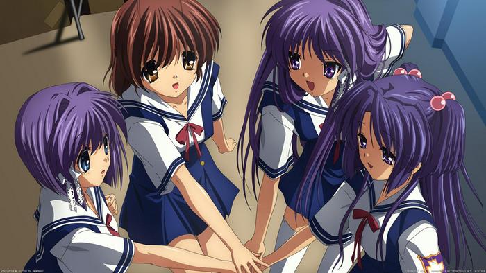 Kotomi Ichinose and friends from Clannad