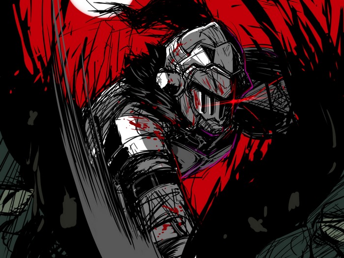 Goblin Slayer in battle
