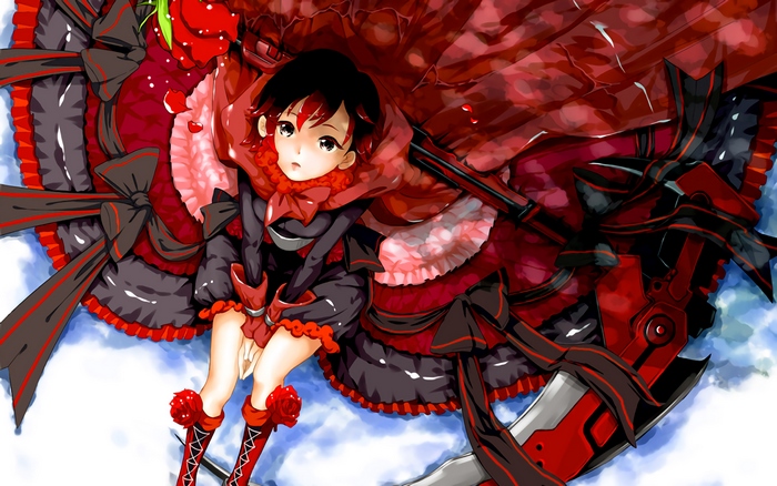 Ruby Rose from RWBY with Crescent Rose